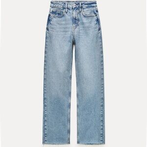 Zara high rise z1975 straight leg jeans